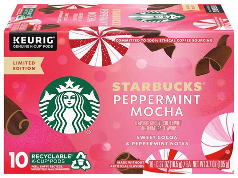 Starbucks C Psulas De Caf K Cup Con Sabor Moca Menta Unidades