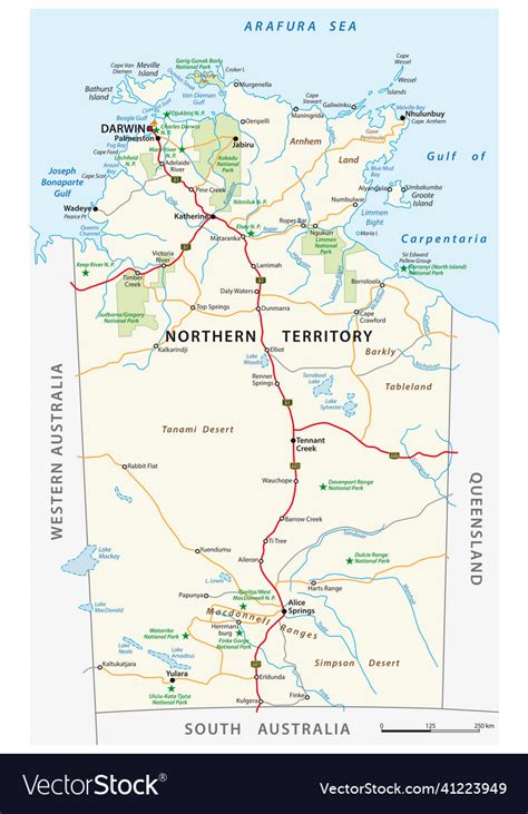 Northern Territory Australia Map - Rosa Wandie