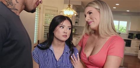 Stepdaughter Seduced By A Horny White Stepmother In FFM ZB Porn