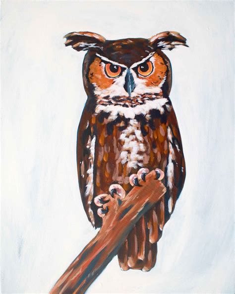 Horned Owl Art