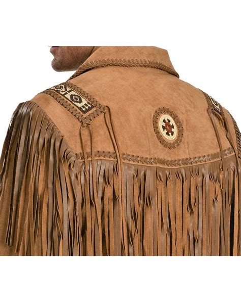 Mens Native American Leather Jacket Suede Handmade Indian Etsy