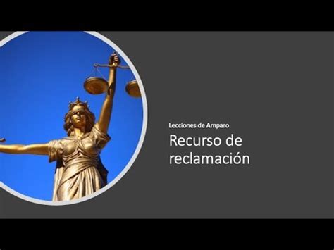 Recurso De Reclamaci N Youtube