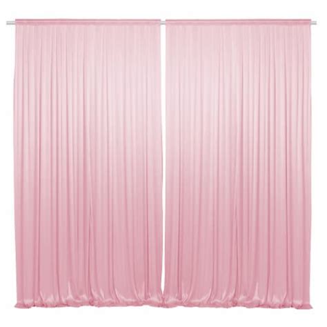 2 Photography Backdrop Curtains, 10ft Pink Photo Booth Background, 5 ft x 10 ft - Kroger