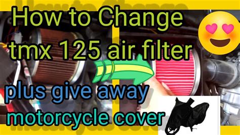 Paano Mag Palit Ng Air Filter Kay Tmx 125 YouTube