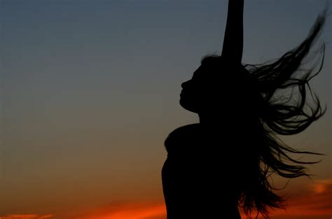 Free Images Silhouette Cloud Sky Girl Sunset Sunlight Wind Flight Shadow Darkness