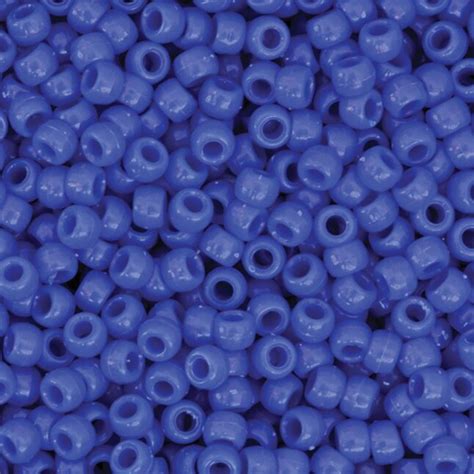 Creativity Street Pony Beads Blue 6 Mm X 9 Mm 1000 Per Pack 3 Packs