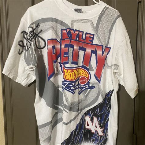 Kyle Petty Hot Wheels Racing Shirt Size Large A Depop