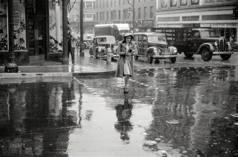 Shorpy Historic Picture Archive Rainy Day Woman 1940 High