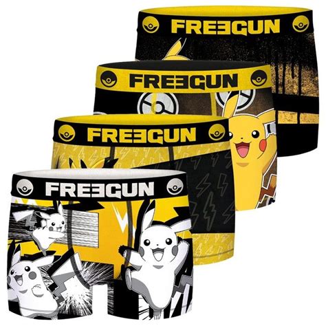 Freegun Boxer Homme Pokemon Cale On Homme Maxi Confort Ceinture Large