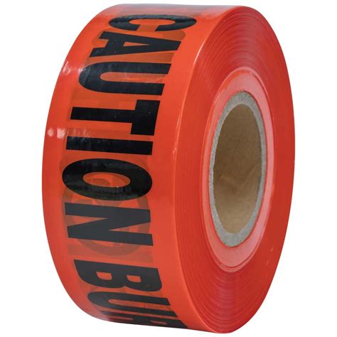 Caution Tape, Barricade, CAUTION-BURIED ELECTRIC LINE, Red, 1000-Foot - 58003 | Klein Tools ...