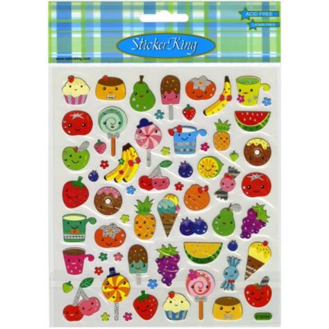 Sticker King Stickers-Fruit Faces, 1 - Ralphs