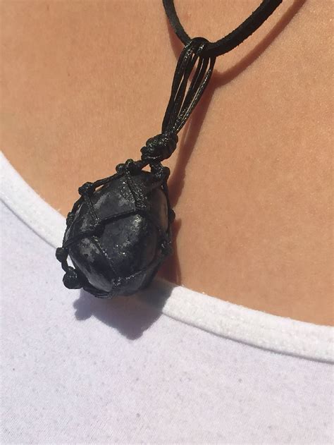 Apache Tears Obsidian Necklace Apache Tears Jewelry Mourning Etsy