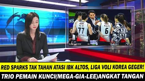 LIGA VOLI KOREA GEGER PEMAIN KUNCI RED SPARKS ANGKAT TANGANTAK TAHAN