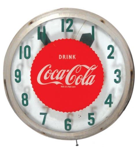 Early Light Up Coca Cola Clock Value Price Guide