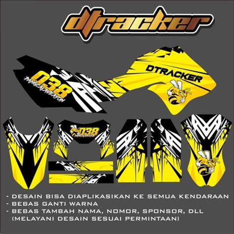 Jual Decal Sticker Motor Full Body D Tracker Stiker Striping D Tracker