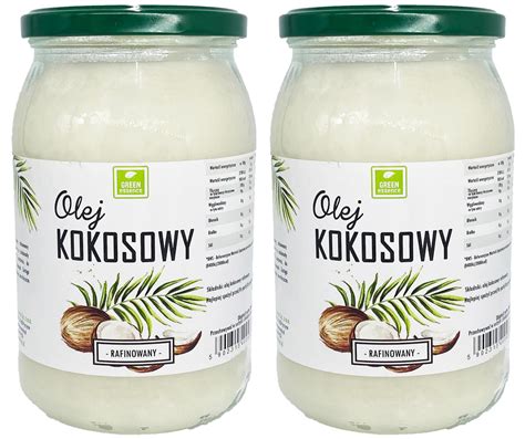 Olej kokosowy rafinowany 2x 900 ml bezzapachowy idealny do smażenia