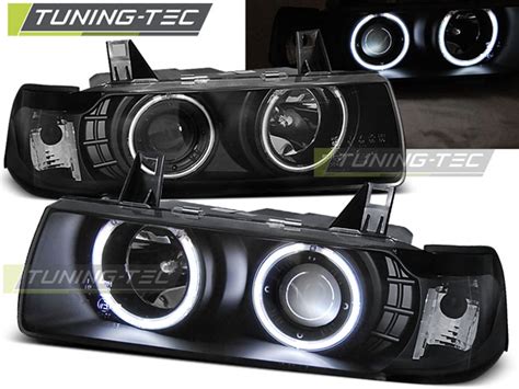 HEADLIGHTS ANGEL EYES CCFL BLACK Fits BMW E36 12 90 08 99 C C