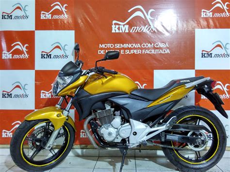 Honda Cb R Amarela Km Motos Sua Loja De Motos Seminovas