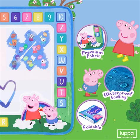 Peppa Pig Tapete reutilizable para garabatos de agua para niños