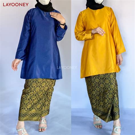 Jual Layooney Baju Kurung Melayu Wanita Atasan Tunik Kebaya Modern