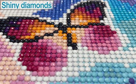 Qenspe D Diamond Painting Kits Cartoon Stitch Diamond Art Kits For