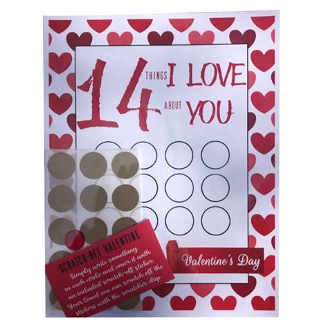 SKSloeg Valentine S Scratch Off Advent 14 Things I Or WE Love About