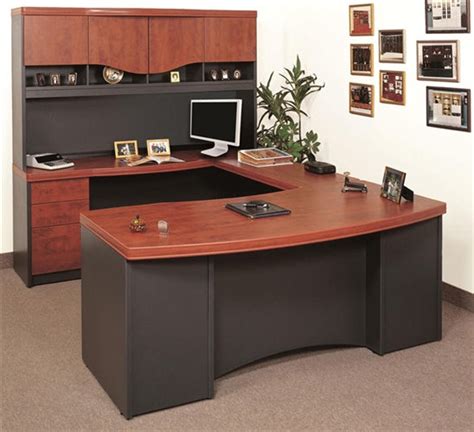 Cam268 Deluxe Manhattan Series U Shaped Desk Executive Office