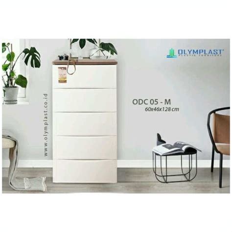 Jual Lemari Laci Plastik Olymplast Drawer Cabinet Susun 5 Modern Odc 05