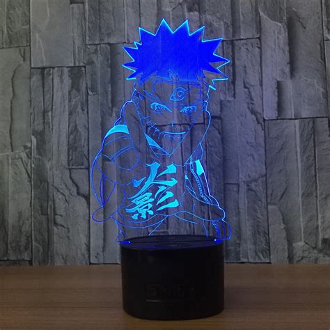 3D Naruto Anime Nightlight creative novelty gift bedroom living room ...