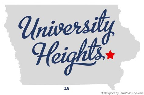 Map of University Heights, IA, Iowa