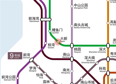 Daxin Station Map Shenzhen Metro