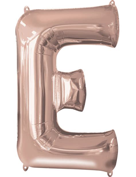 Aluminium Ballon Buchstabe E Rosegold Partydeko Und G Nstige