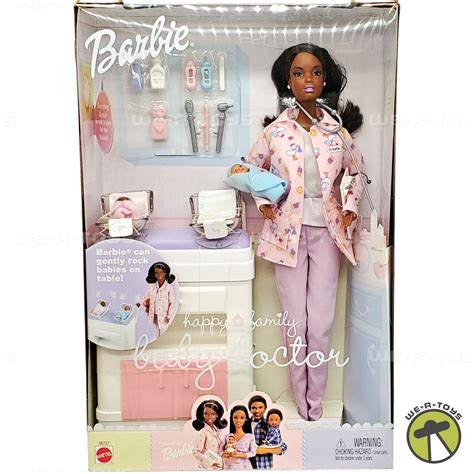 Barbie Happy Family Baby Doctor African American Doll with 2 Baby Dolls ...