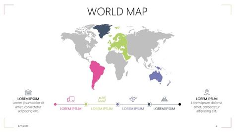 PowerPoint World Map Editable Free