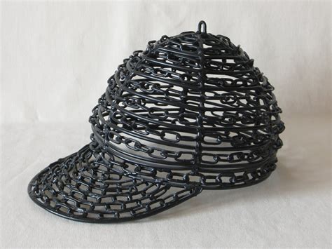 Handmade Sculpture 'Baseball Cap' Minimal Art