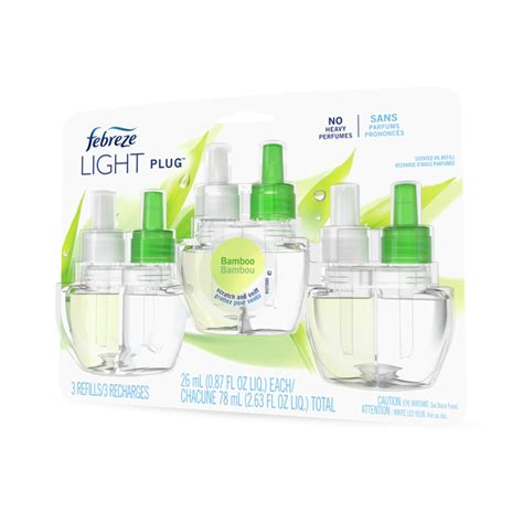 Publix Febreze LIGHT PLUG Air Freshener Bamboo Oil Refills Same Day