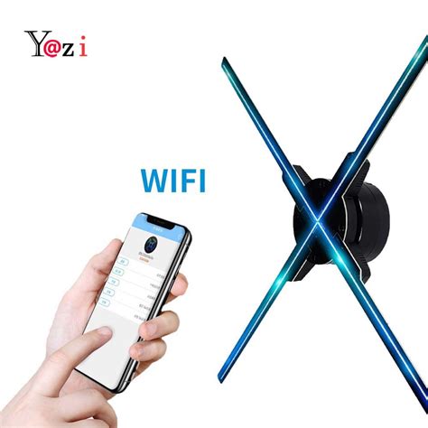 D Wifi Hologram Advertising Display Led Fan Advertising Hologram