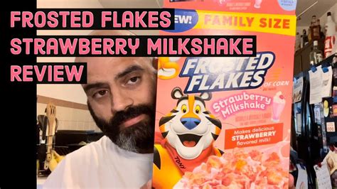 Frosted Flakes Strawberry Milkshake Review Youtube