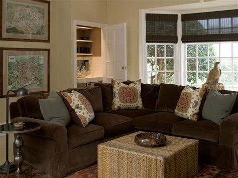 Living Room Decorating Ideas With Brown Sectional | Baci Living Room