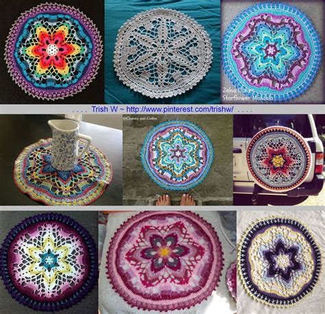 Starflower Mandala Pattern By Zelna Olivier Crochet Motif Crochet