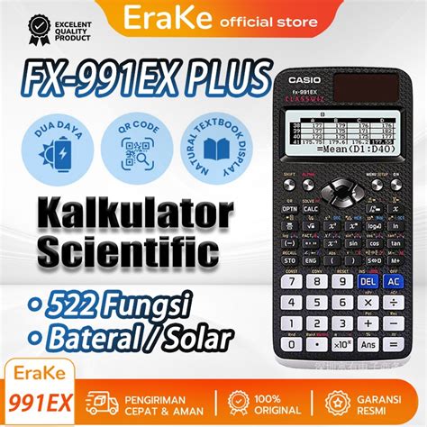 Jual Kalkulator Scientific Casio Fx Ex Fx Es Plus Kalkulator