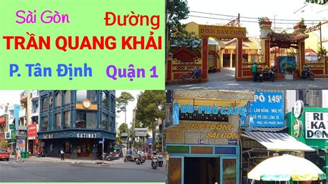 ĐƯỜng TrẦn Quang KhẢi P TÂn ĐỊnh QuẬn 1 SÀi GÒn ĐÌnh PhÚ HÒa