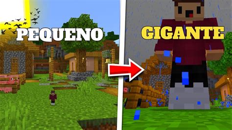 Como Ficar Pequeno E Gigante No Minecraft Pe Mcpe Bedrock