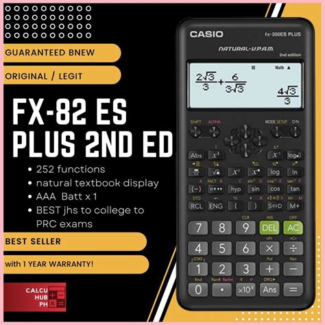 casio fxes   edition scientific calculator wt  months