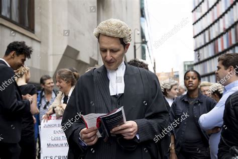 Criminal Barrister Seen Reading Journal Outside Editorial Stock Photo ...