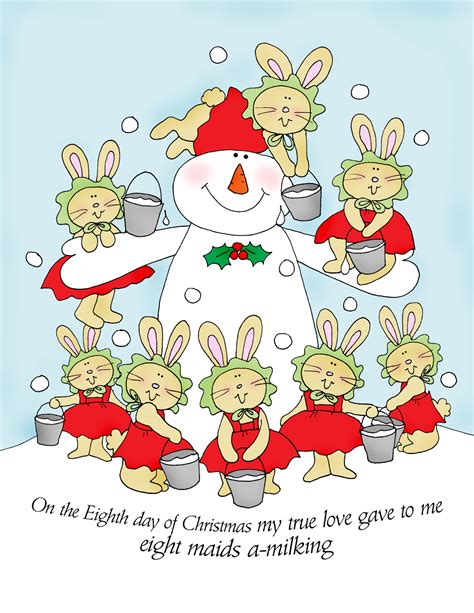 Free Dearie Dolls Digi Stamps: The Eighth Day of Christmas