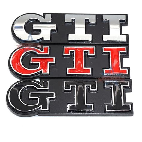 Autocollants De Calandre De Voiture En M Tal D Logo Gti Insigne D