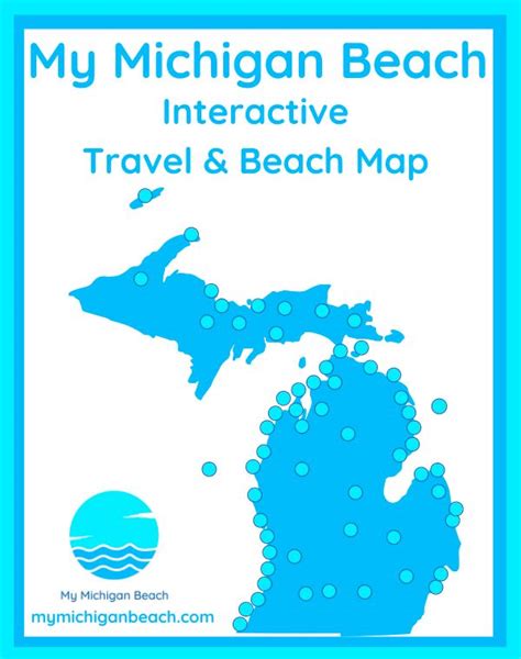 michigan travel  beach map mymichiganbeachcom