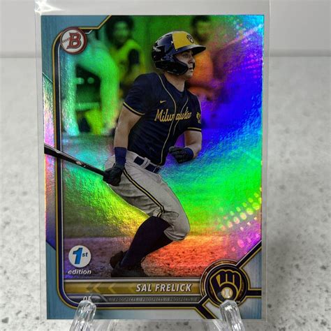 Bowman St Edition Sal Frelick Sky Blue Foil Parallel Bppf Ebay