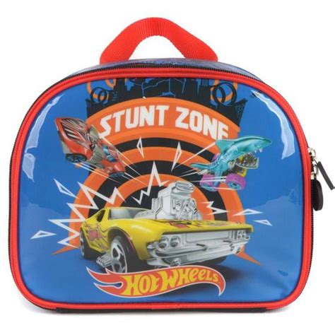 Lancheira Termica Hot Wheels Mao Costas Azul Esc Luxcel Unid Lancheira Infantil Magazine Luiza